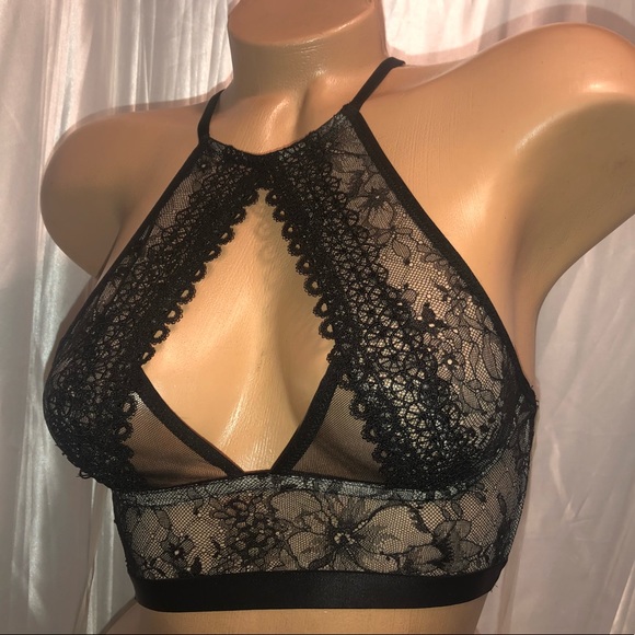 Victoria's Secret Other - VS Very sexy hi neck Bralette Black Lace xsmall